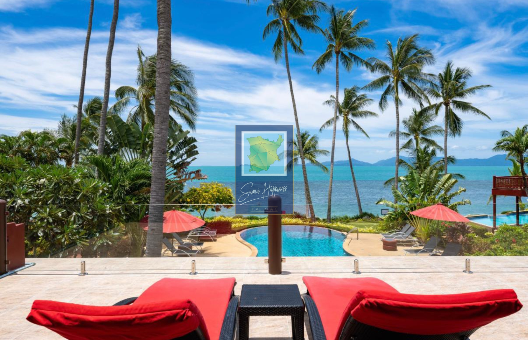 Thai-Colonial Beachfront Villa – Sea View